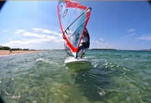 Windsurfing in Sardinia (Porto Pollo), Italy