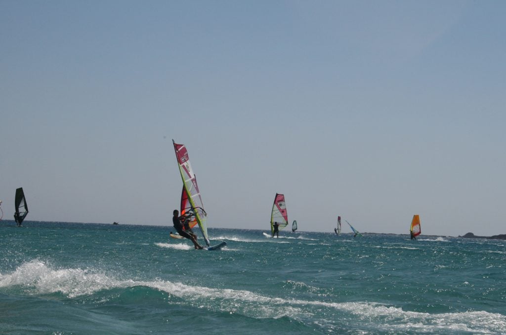 Windsurfing in Karpathos, Greece