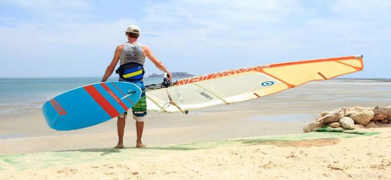 Windsurfing at Dakhla, Morocco