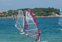 Windsurfing in Sardinia (Porto Pollo), Italy