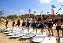 Windsurfing in Sardinia (Porto Pollo), Italy