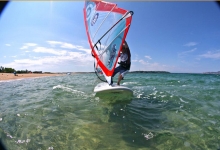 Windsurfing in Sardinia (Porto Pollo), Italy