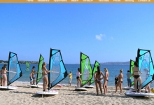 Windsurfing in Sardinia (Porto Pollo), Italy