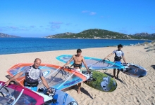 Windsurfing in Sardinia (Porto Pollo), Italy