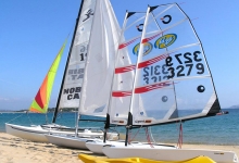 Windsurfing in Sardinia (Porto Pollo), Italy