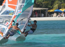 Windsurfing in St Martin, Dutch Antilles