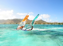 Windsurfing in St Martin, Dutch Antilles