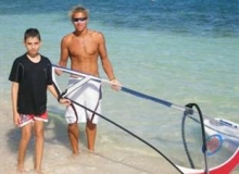 Windsurfing in St Martin, Dutch Antilles