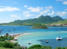 Windsurfing in St Martin, Dutch Antilles